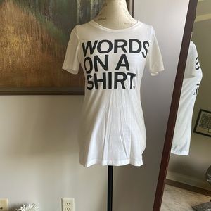 Size Large Raygun “Words On A Shirt” T-Shirt